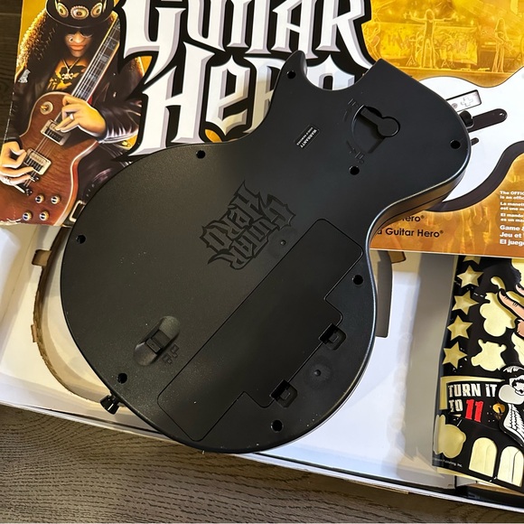 Nintendo Guitar Hero Wii Wireless Les Paul Controller with Box Tested Works - Picture 6 of 9